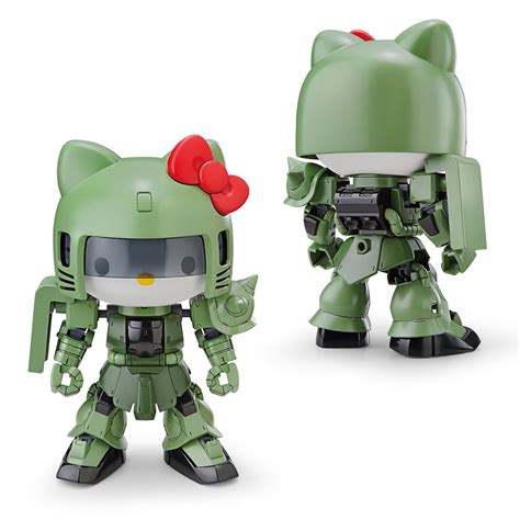 Moko Select Bandai Gunpla Hello Kitty X Ms 06s Chars Zaku Ii Sd