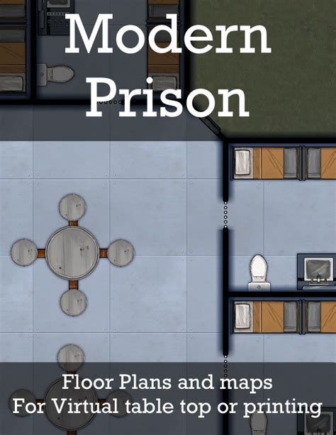 Modern Prison Map Pack - MmpApps | DriveThruRPG.com