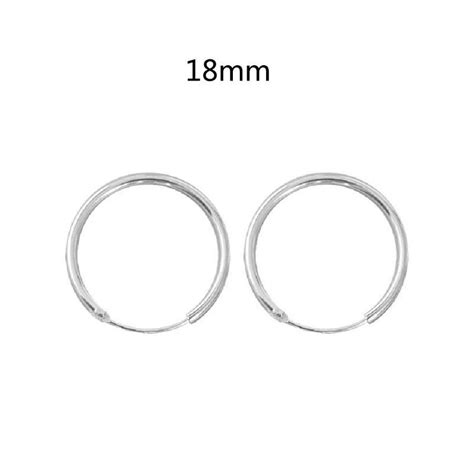 Hinged Hoop Earrings Round Thin Circle Sleepers Earring Gift For Girl