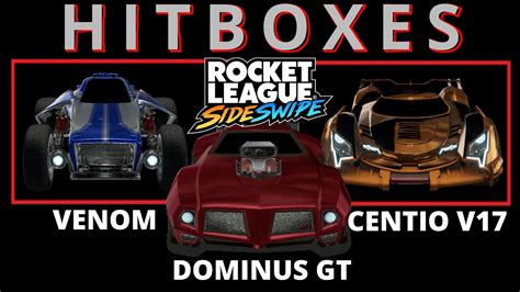 Dominus GT Centio V17 Venom HITBOXES In Rocket League Sideswipe