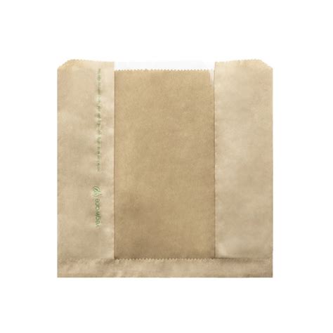 Vegware 85 X 85in Kraft Natureflex Window Bag