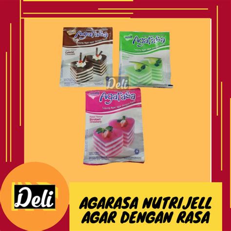 Jual Nutrijell Agarasa Agar Tepung Agar Rasa Nutrijell Sachet Aneka