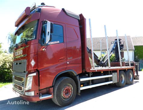 Volvo FH13 540 with EPSILON Q170Z timber truck for sale Poland Chodzież