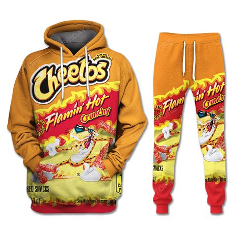 Unifinz Cheetos Pants Cheetos Flaming Hot Crunchy Joggers Adult Full S