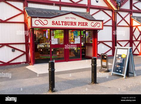 The Amusement Arcade At Saltburn Pier Saltburn By The Sea Stock Photo