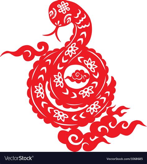 Chinese New Year Snake Royalty Free Vector Image