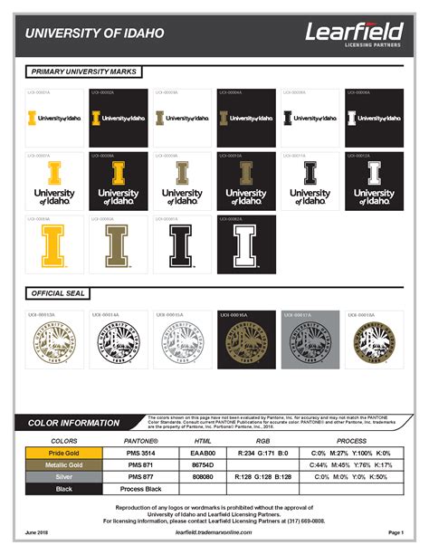 Logos and Graphics – Trademark and Licensing | University of Idaho