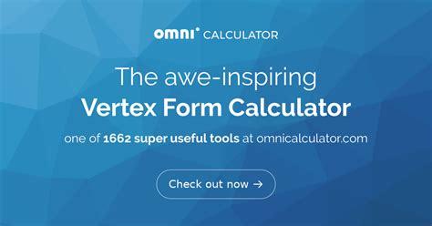 Vertex Form Calculator