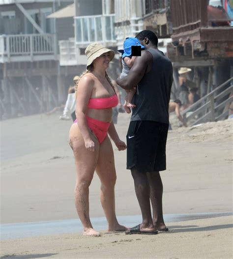 Iskra Lawrence Hits The Beach In A Hot Pink Bikini In LA 77 Photos