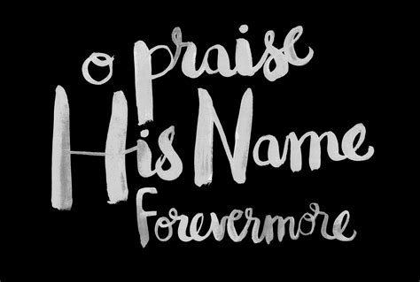 Brush lettered song lyrics for Hillsong Church on Behance