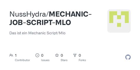 GitHub - NussHydra/MECHANIC-JOB-SCRIPT-MLO: Das ist ein Mechanic Script/Mlo