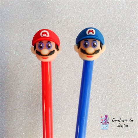 Caneta Do Super Mario Bros Em Gel Personagem De Desenho Animado