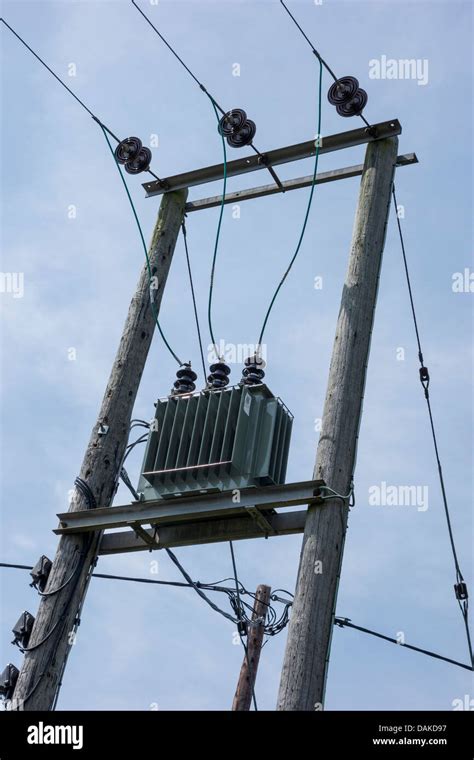 National Grid Transformer Power Lines Stock Photo Alamy