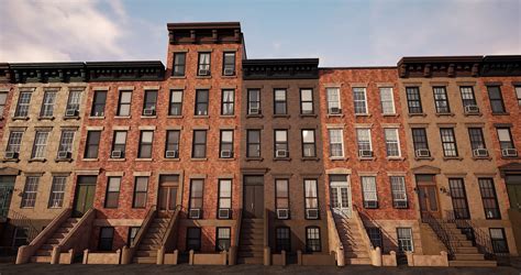 3d Model Generic Buildings New York 2 Vr Ar Low Poly Cgtrader