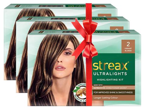 Buy Streax Ultralights Hair Highlighting Kit 60g Pack Of 3 Vibrant