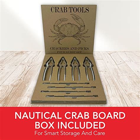 Crab Leg Crackers and Picks, Set of 4 Easy-to-Use Lobster Crackers ...