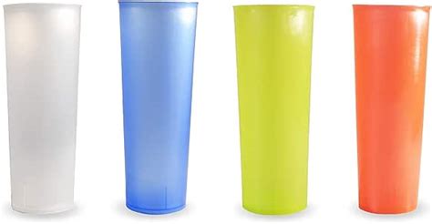 Pack Vaso Tubo Reutilizable Cantidad Unidades Cap Ml Vasos De