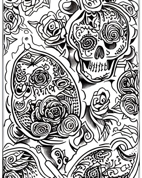 Create A Traditional Tattoo Flash Coloring Book · Creative Fabrica