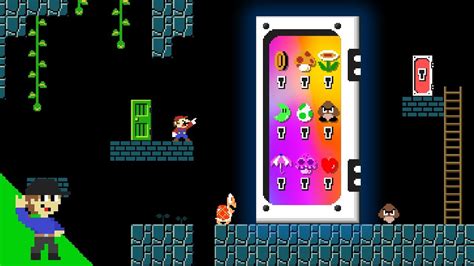 Level Up Mario And The Giant Door Of Items Youtube