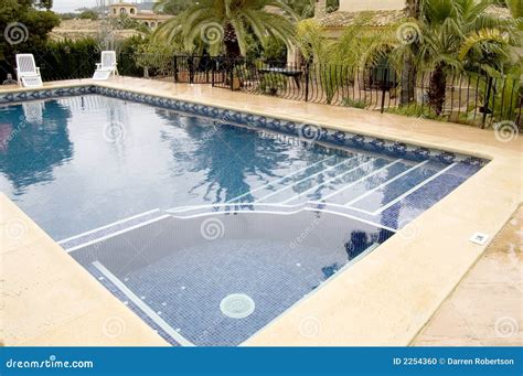 Swimming pool with jacuzzi stock photo. Image of swimming - 2254360