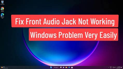 Fix Front Audio Jack Not Working Windows Problem Very Easily Quickly