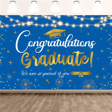 1pc Congratulations Graduates Banner 2024 Graduation Party Decorations