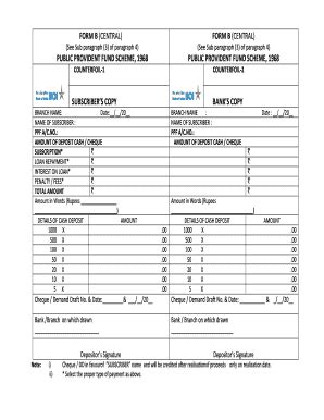 Printable Cheque Deposit Slip Forms And Templates Fillable Samples