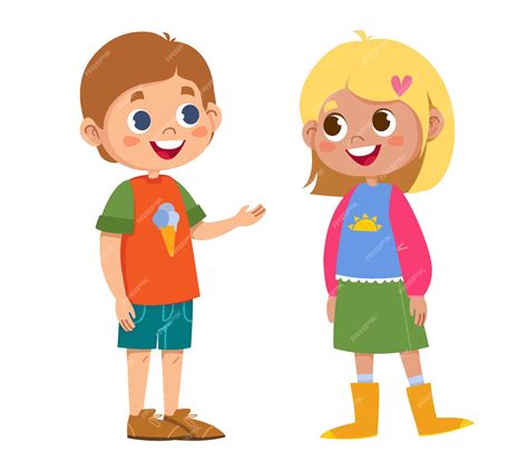Brother And Sister Playing Toys Illustration Royalty Free Svg – Free