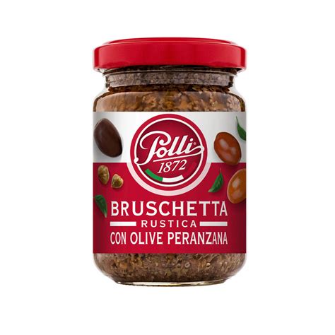 Polli Bruschetta Topping With Olives 140g Coltempo