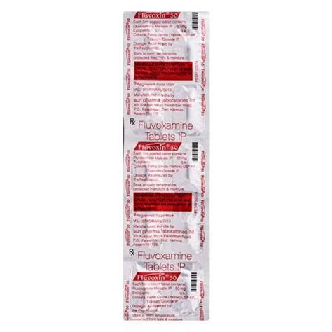 Fluvoxamine 50 Mg Tablet Sun Pharmaceutical Industries Ltd 10 Tablets In 1 Strip At Rs 170