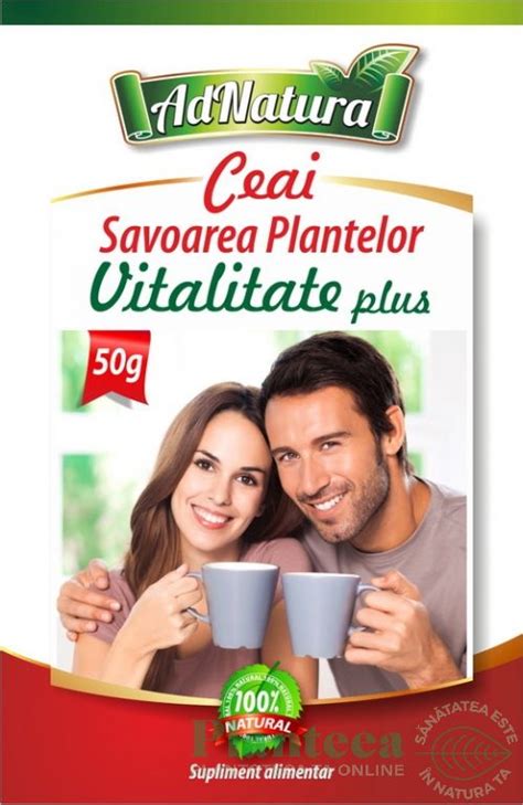 Ceai Vitalitate Plus Savoarea Plantelor 50g Adnatura Pret 4 3 Lei