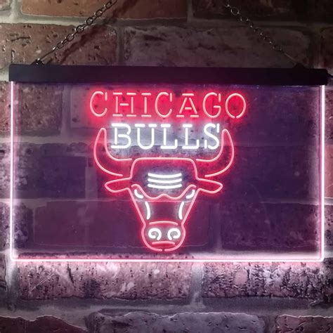 Chicago Bulls Logo 1 Led Neon Sign Legacy Edition Neon Sign Led