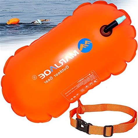 Swim Buoy Orange Highly Visible Swim Bubble Safety Buoy Open Water