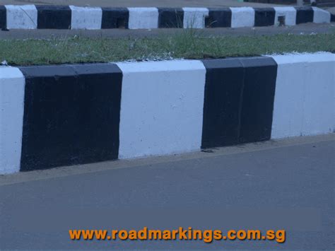 Road Kerb Painting Work | Singapore Specialized Engineering Pte ltd