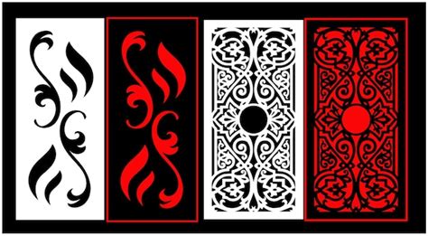 premium vector  black  white card   red pattern