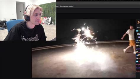 XQc Reacts To Himself Jumping Over Fireworks At Worst Time Possible