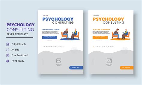 Psychology Counseling Flyer Template Graphic By Gentle Graphix