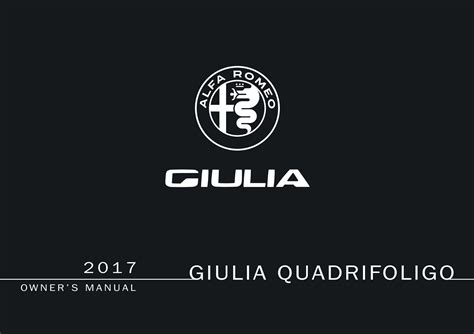 Alfa Romeo Giulia Quadrifoglio Owners Manual Pdf For Free