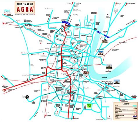 large agra maps print high resolution detailed maps