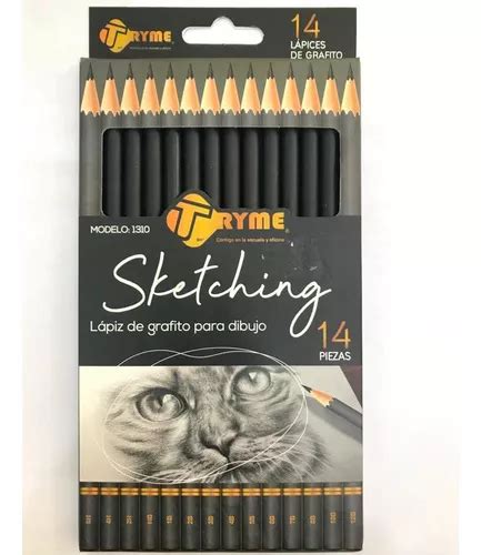 Lapices Dibujo Grafito Tryme Sketching Graduaciones Mercadolibre