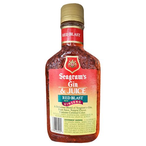 Seagram's Gin & Juice Red Blast Ginseng Gin - 200ml – Liquor Freight