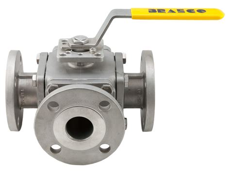 F 61 F 62 3 Way Ball Valve Flanged ANSI 150 300