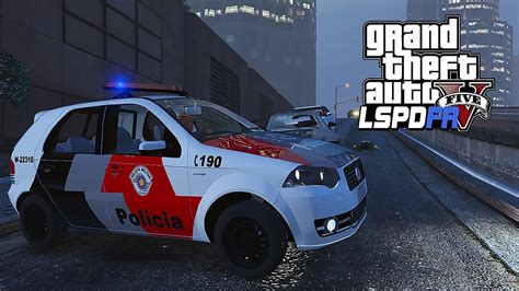 Gta V Rotina Policial Troca De Tiro Criminoso Armado Pmesp Ep