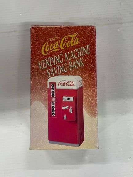 Coca Cola Vending Machine Piggy Bank Yorkton Auction Centre