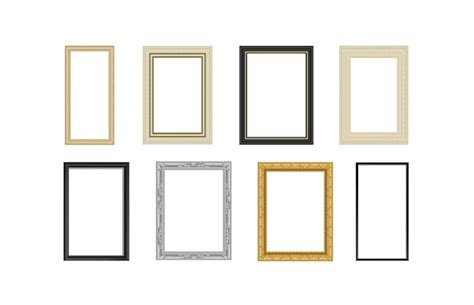 Premium Vector Decorative Vintage Frames And Borders Set Gold Photo