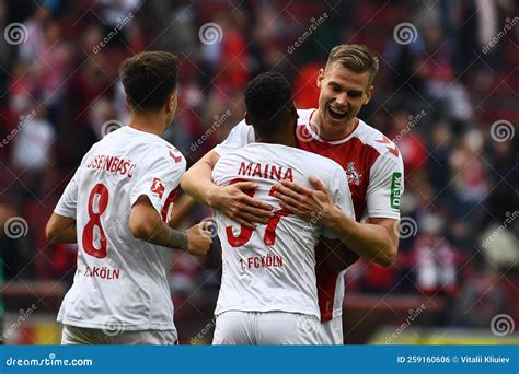 The Football Match Of Bundesliga Fc Koeln Vs Fc Augsburg Editorial