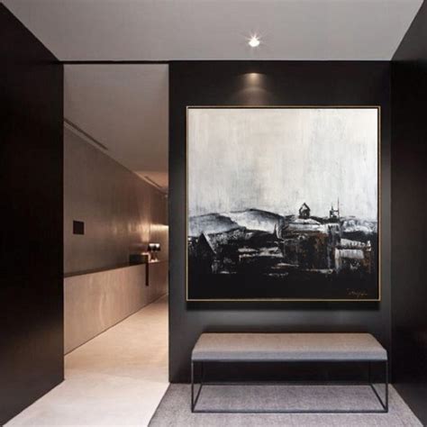 Painting On Canvas Original Black And White Oil Painting Wall Painting