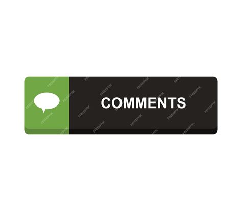 premium vector comments button