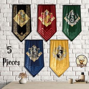 Big Size Pieces Hanging Hogwarts Gryffindor Hufflepuff Slytherin