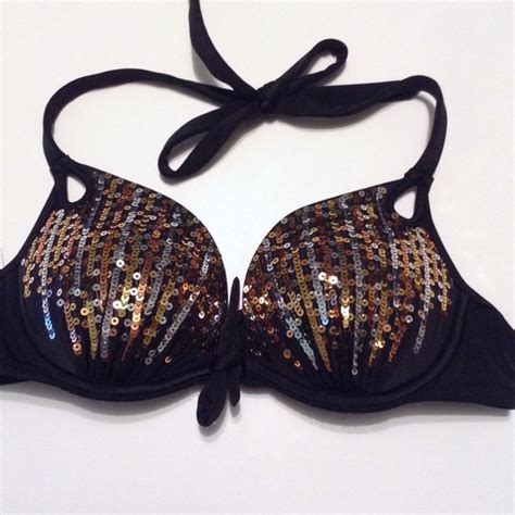 44 Off Victorias Secret Other Vs 32b Sequin Push Up Bikini From